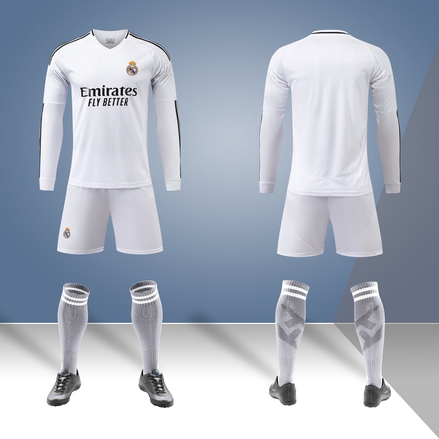 2024-25 Real Madrid Home Long Sleeve Jersey