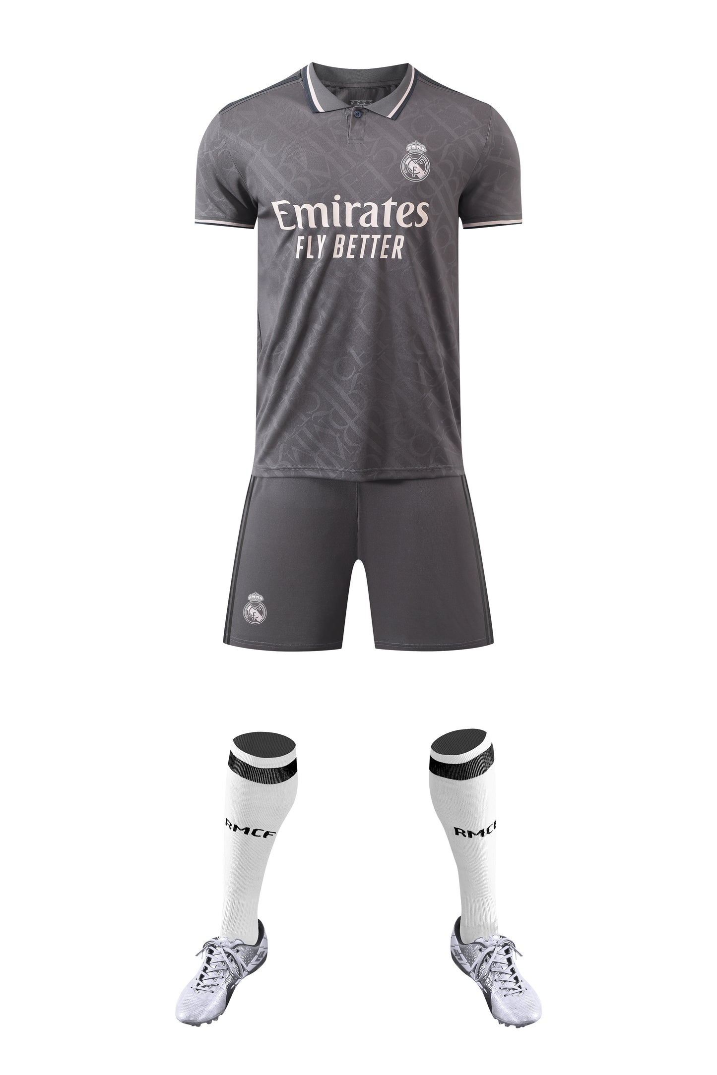2024-25 Real Madrid Away Grey Jersey