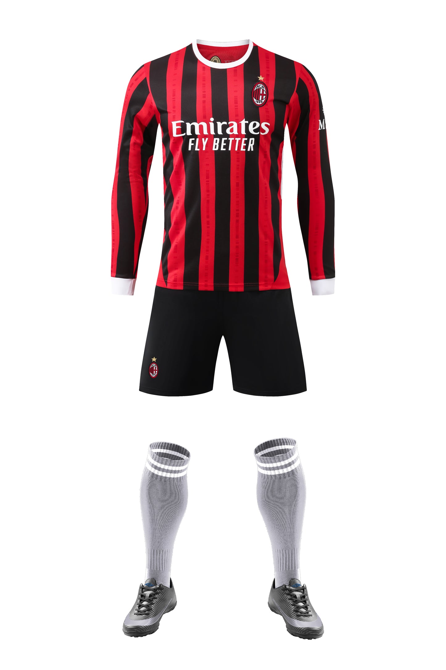 24-25 AC Milan Home Long Sleeve Jersey