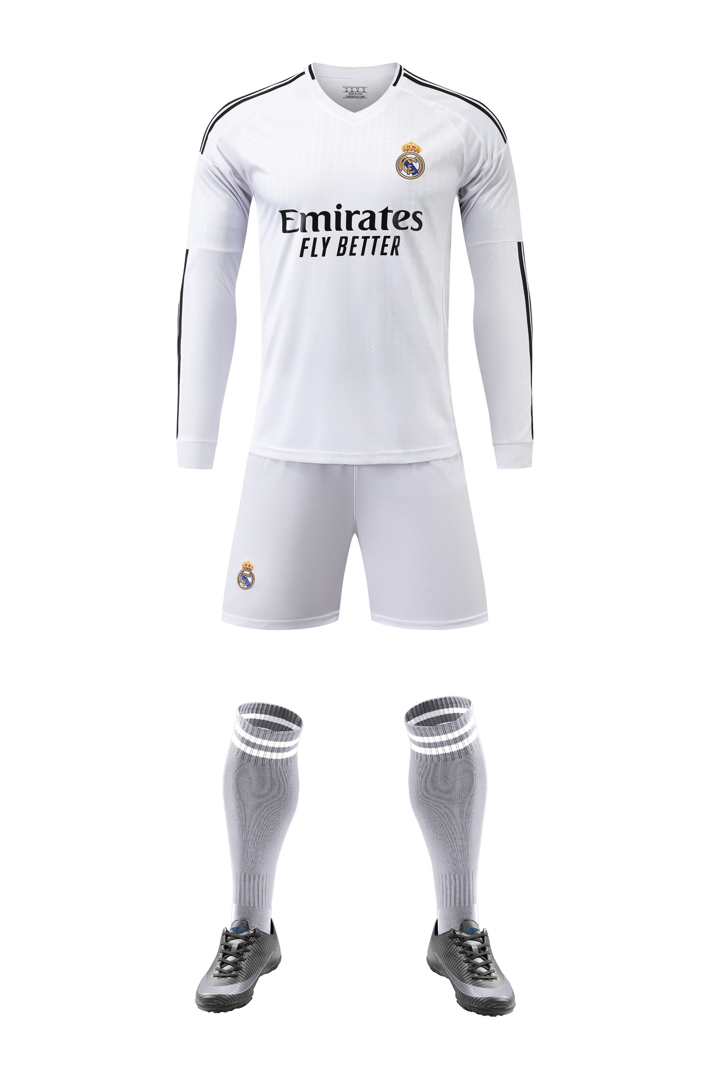 2024-25 Real Madrid Home Long Sleeve Jersey