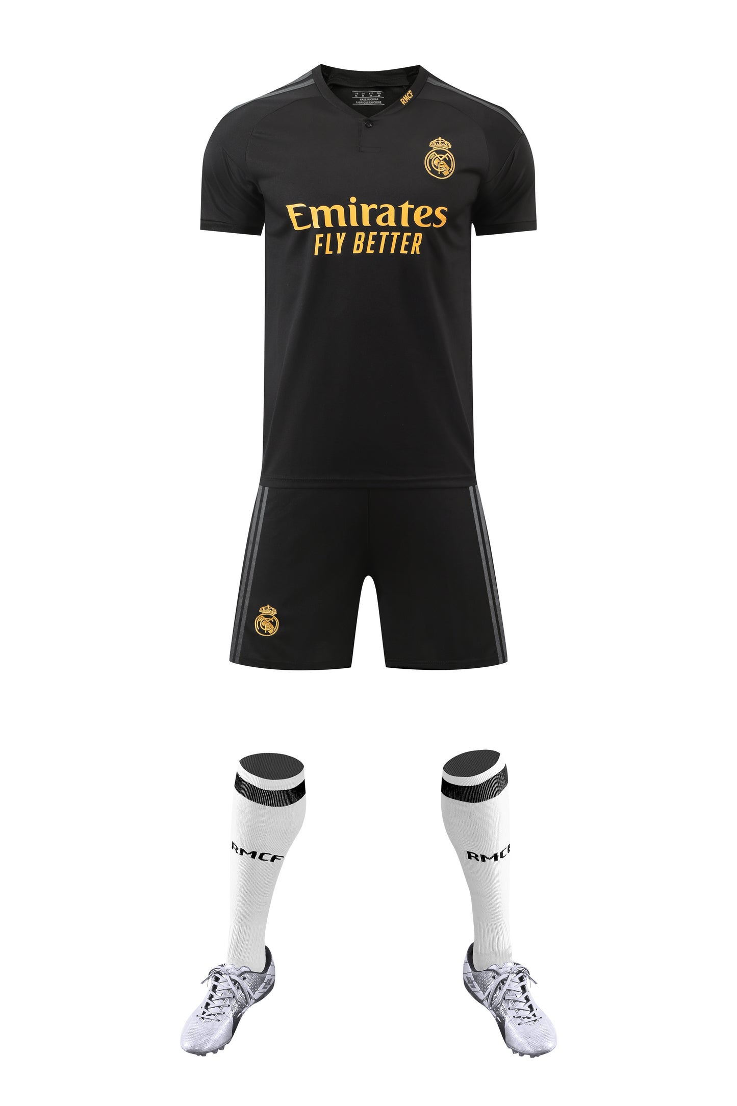 2023-24 Real Madrid Away Black Jersey