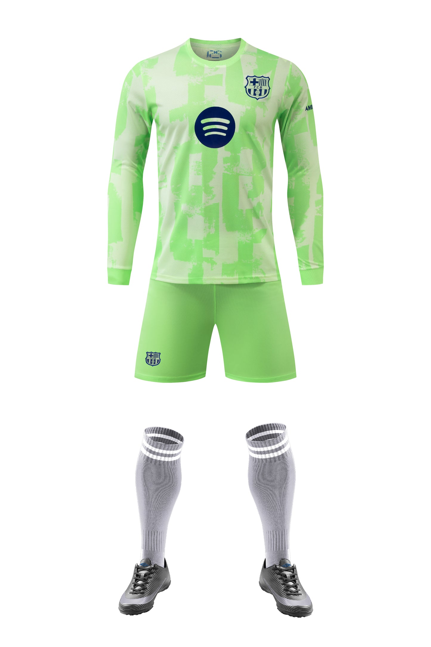 2024-25 Barcelona Away Long Sleeve Jersey - Teal
