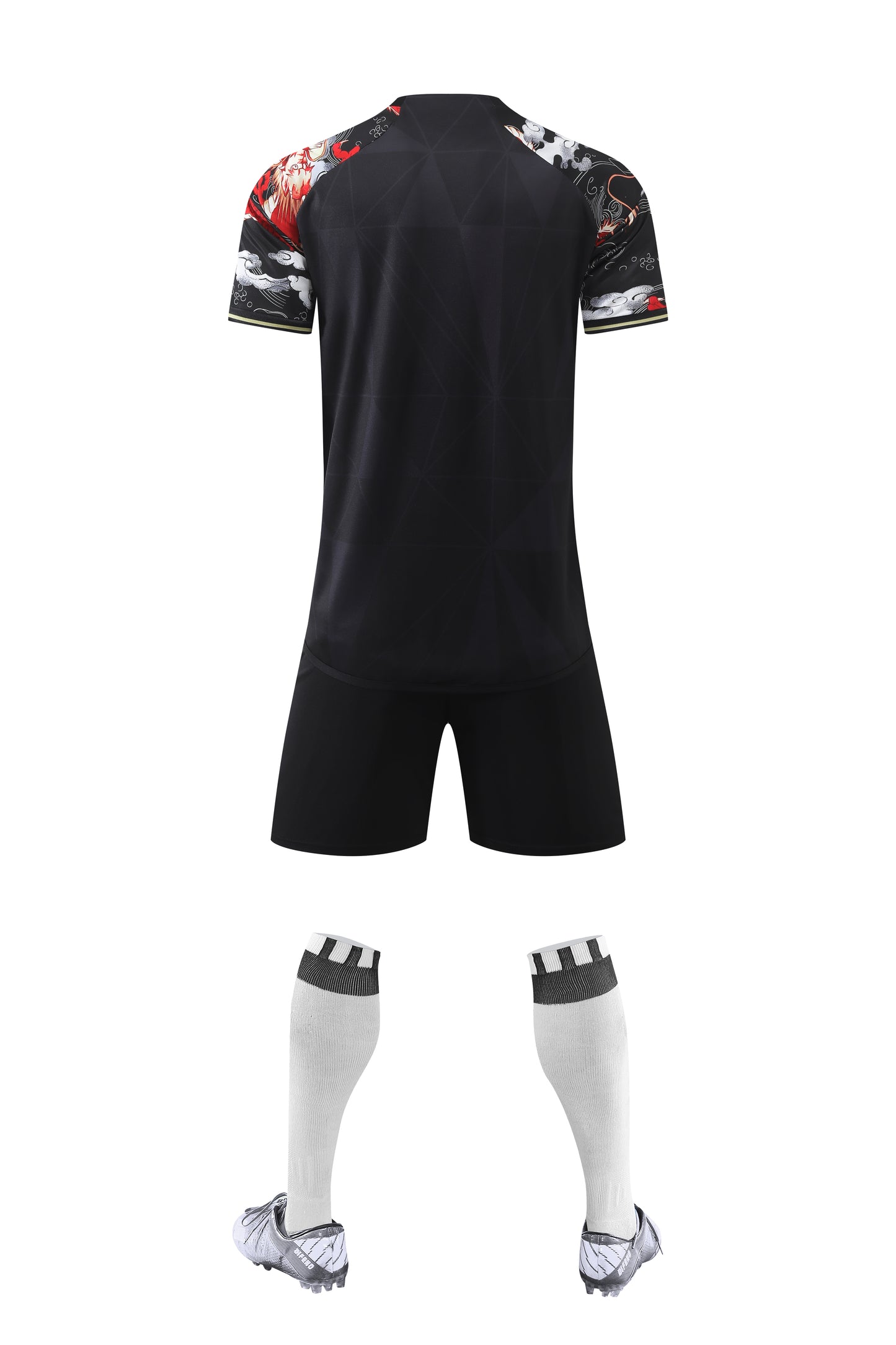 2024-25 Real Madrid Dragon Pattern Red and Black Jersey