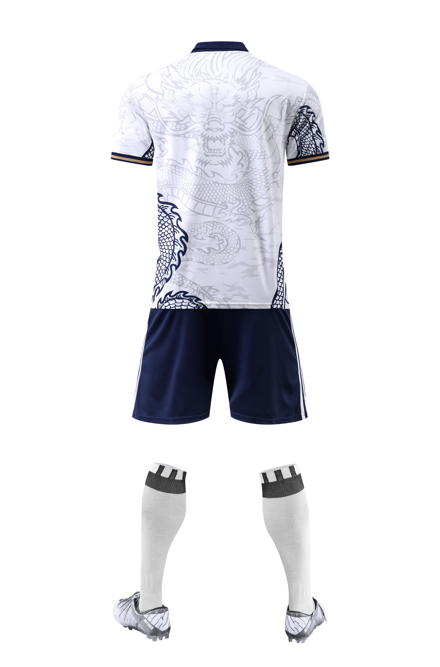 22-23 Real Madrid Training Jersey - Dragon Pattern White