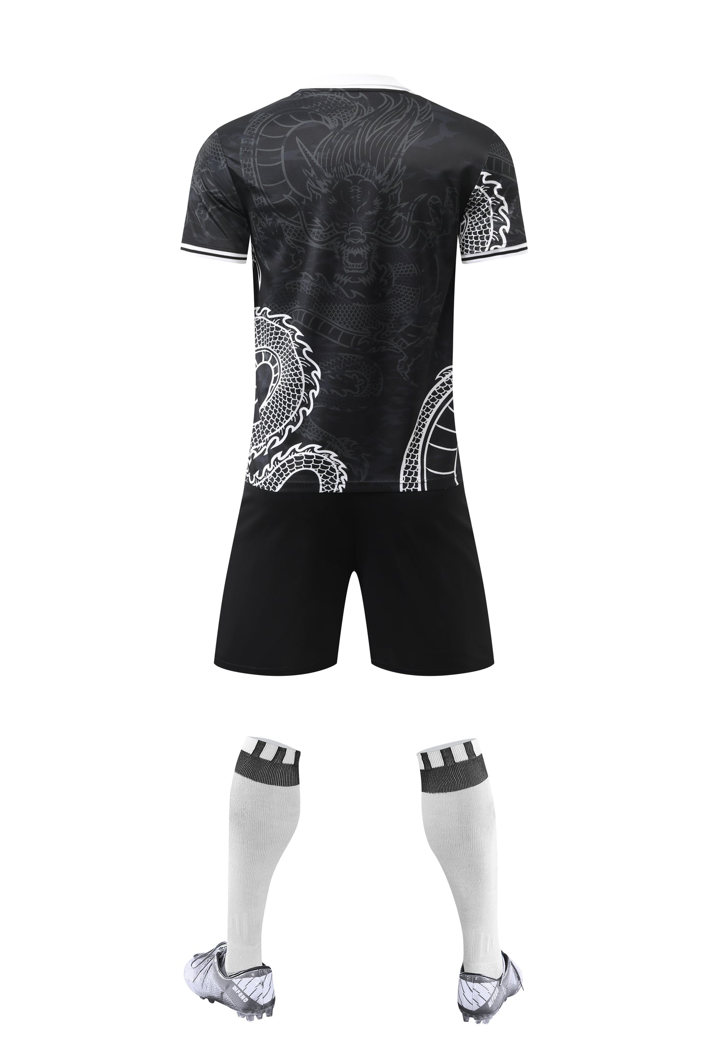 2022-23 Real Madrid Black Training Jersey with Dragon Design