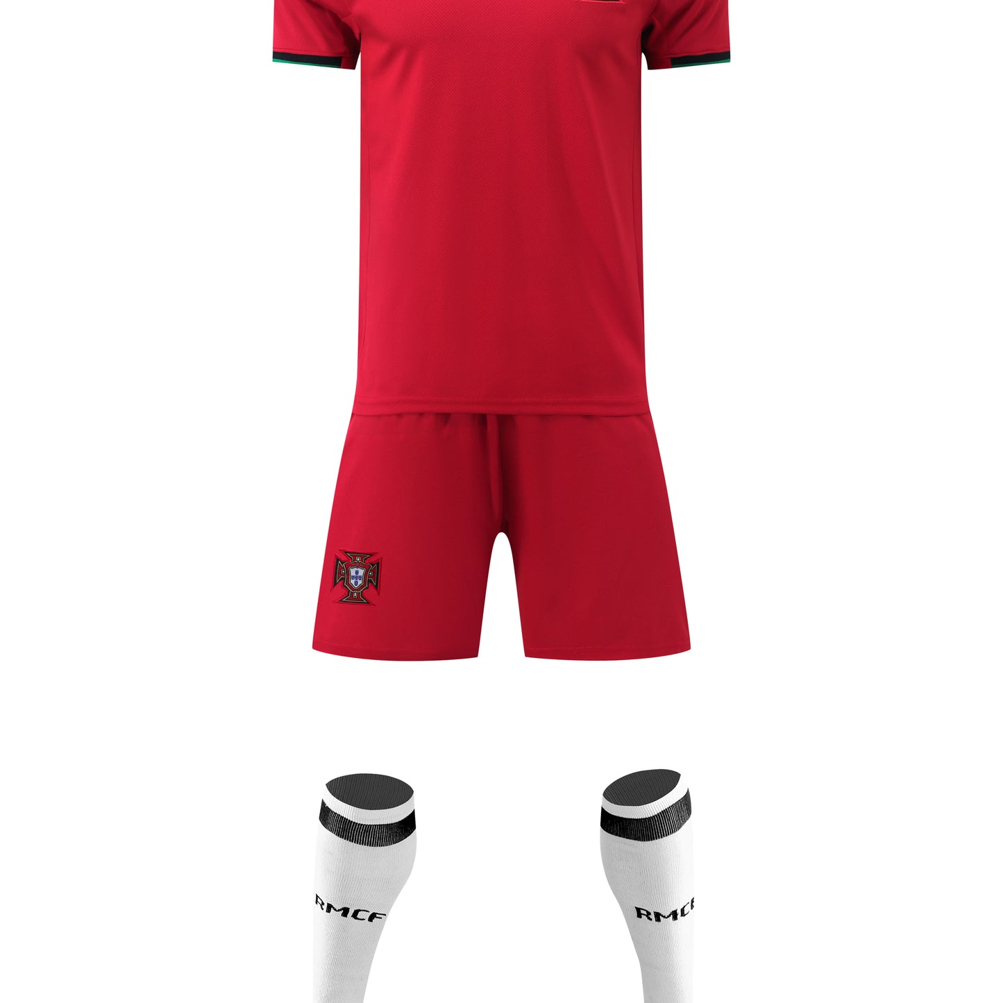 2024-25 Portugal Home Red Shorts (Misprint)