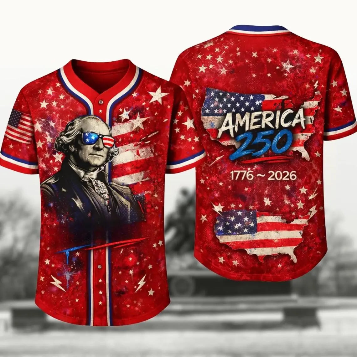 USA 250 Independence Day Baseball Jersey