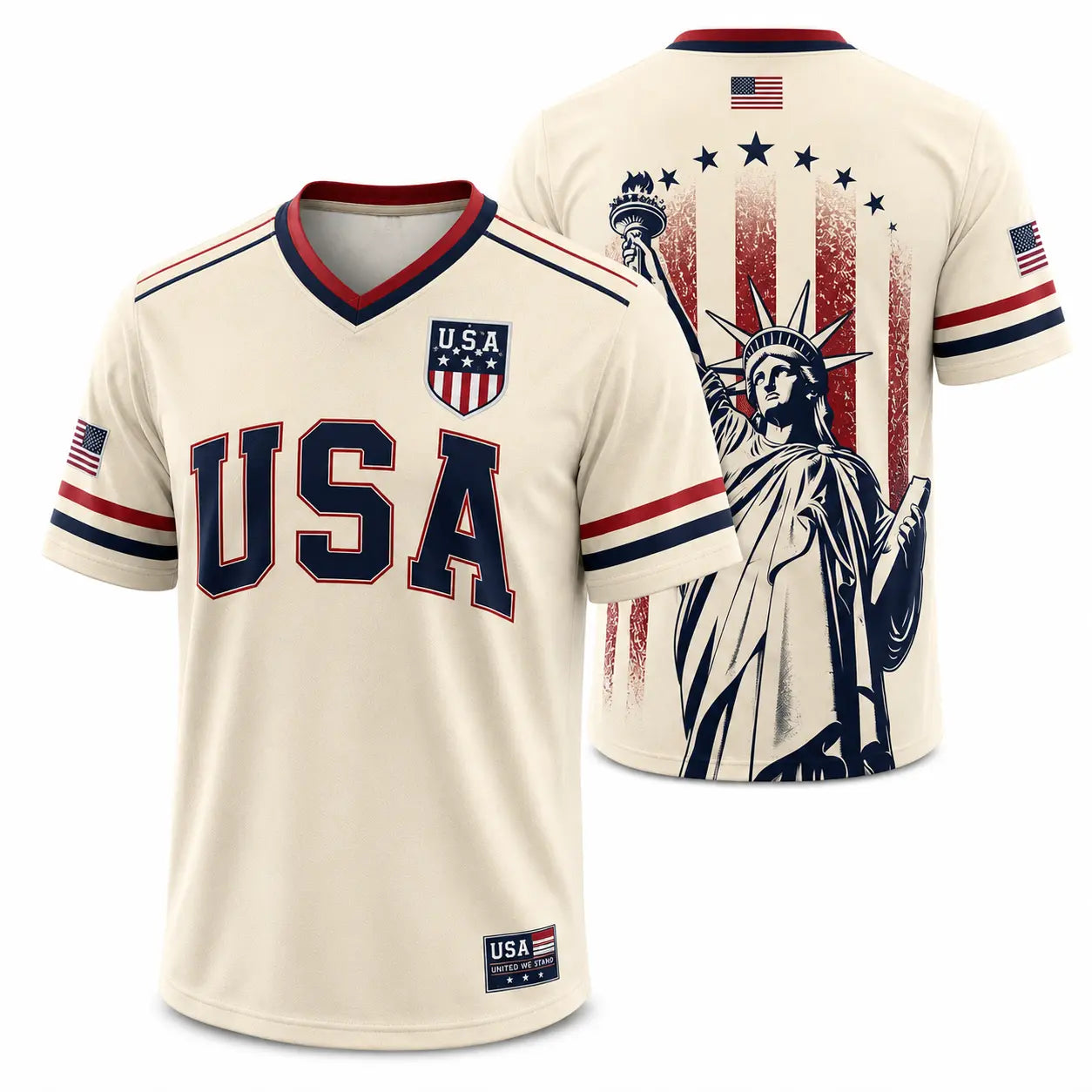 Camiseta de béisbol del 250 aniversario de EE. UU.