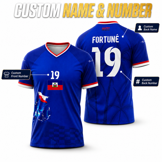 Custom Haiti Soccer Jersey 2026 - World Cup Fan Gear