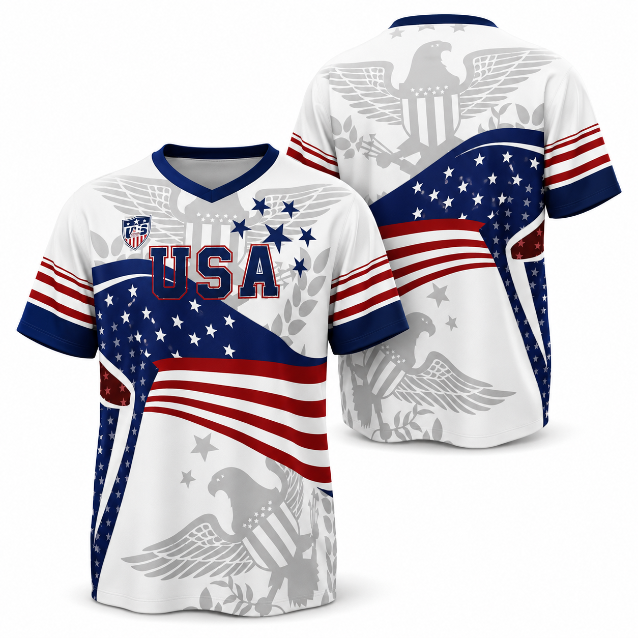 USA 2026 World Cup Jersey - Bald Eagle Patriotic Soccer Shirt 🦅