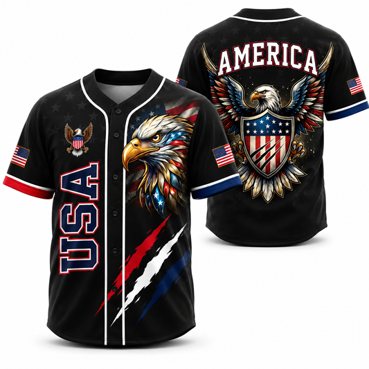 American Eagle 4th of July Baseball Jersey