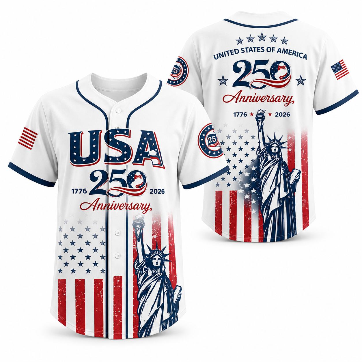 USA 250th Anniversary Baseball Jersey