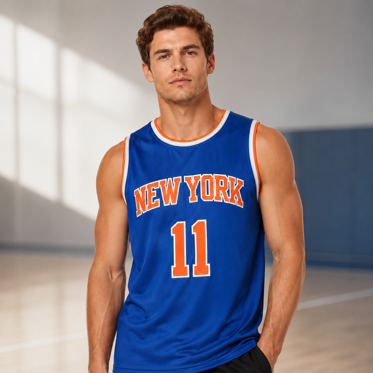 Basketball Jersey Letter & Number Contrast Stitched Embroidery Design