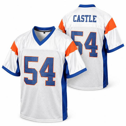 Blue Mountain State Football #54 Jersey Blue Embroidery