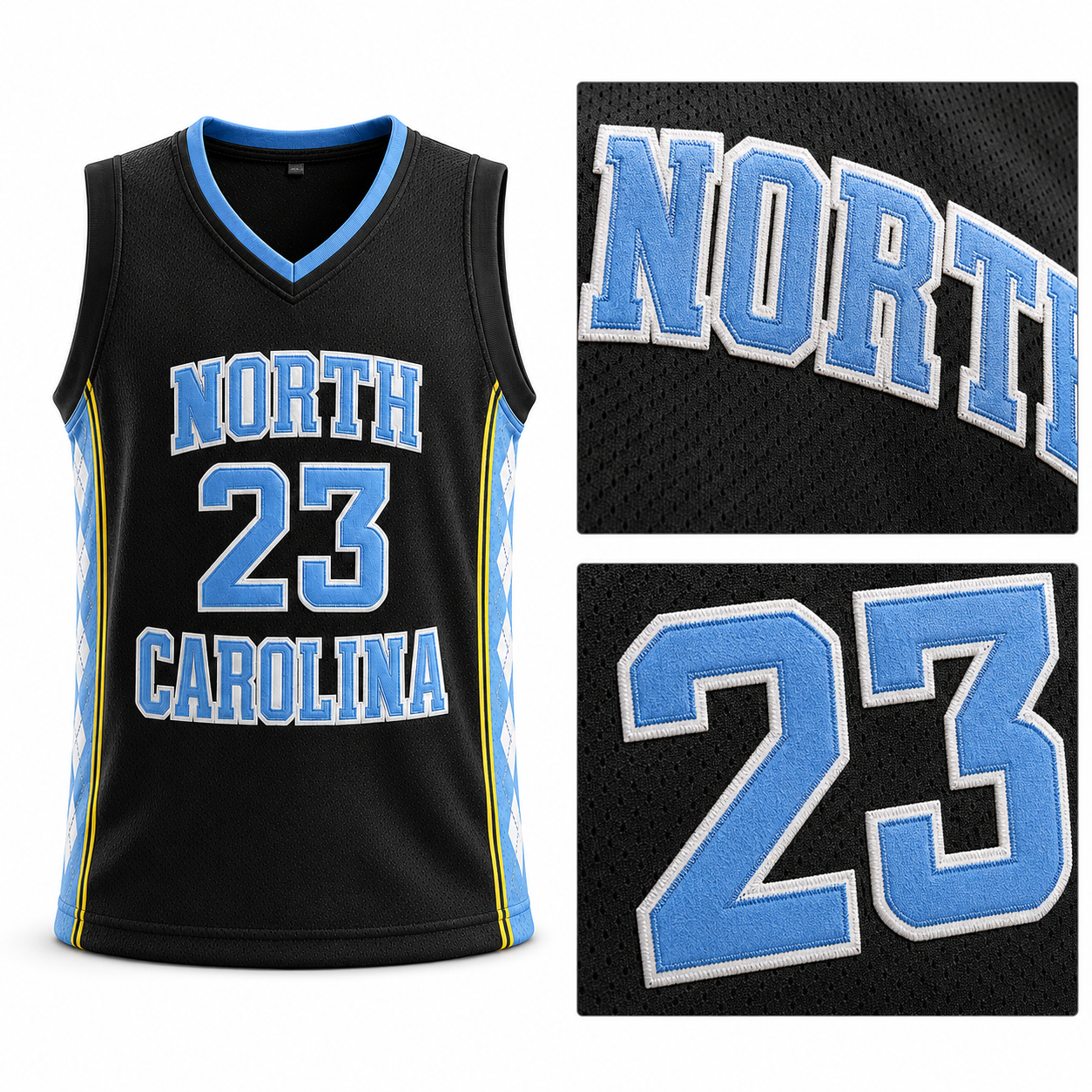 Men's Retro No. 23 Embroidered Basketball Jersey