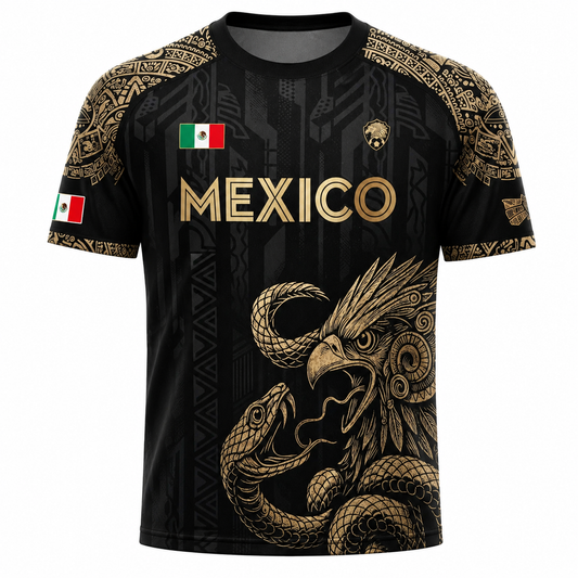 Camiseta de fútbol de alto rendimiento del patrimonio del Águila Azteca de México