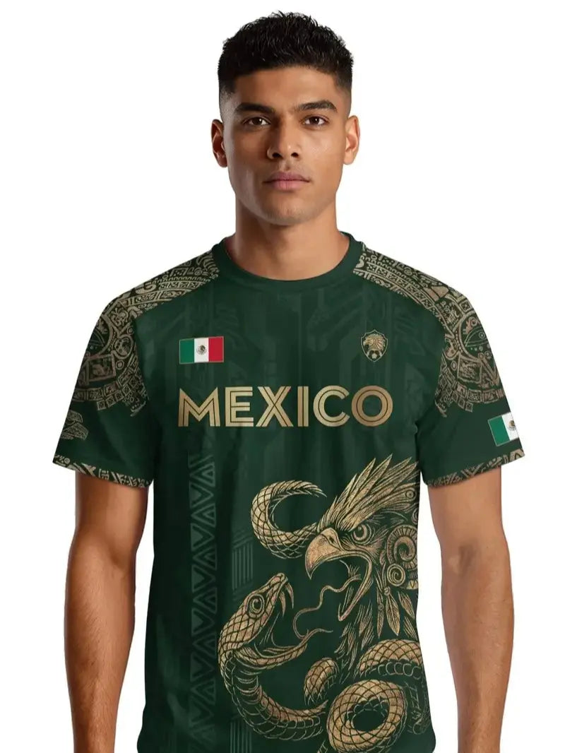 Mexico Aztec Eagle Heritage Soccer Performance Jersey