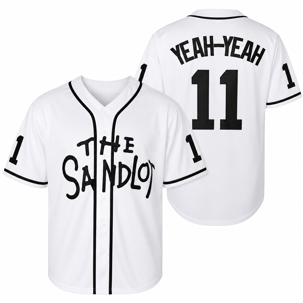 The Sandlot Movie Embroidered Retro Baseball Jersey Hip Hop Streetwear Shirt