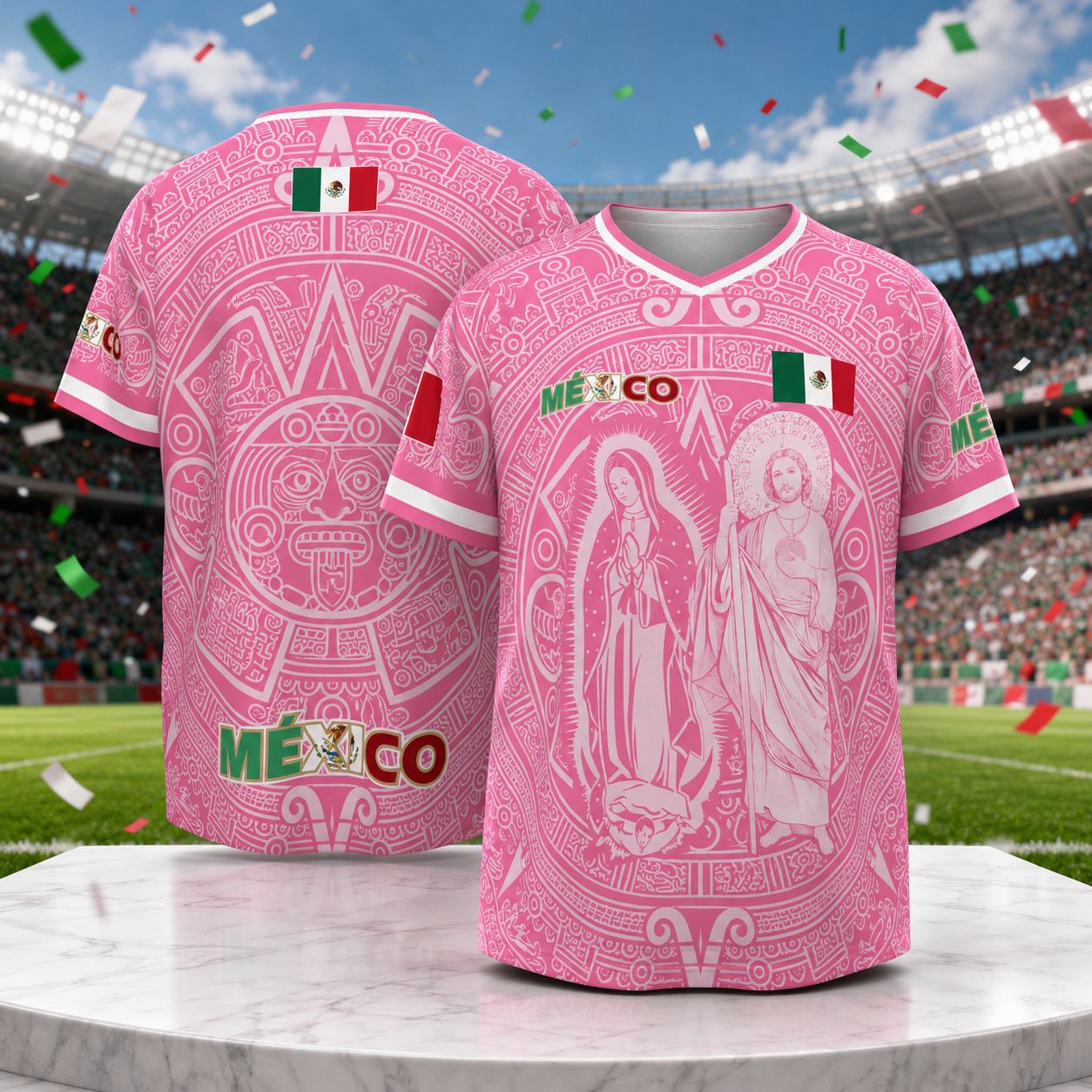 Pink Passion - Mexico Retro World Cup Soccer Jersey 2026