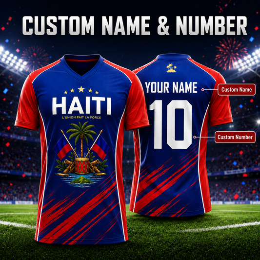 Custom Haiti Soccer Jersey 2026