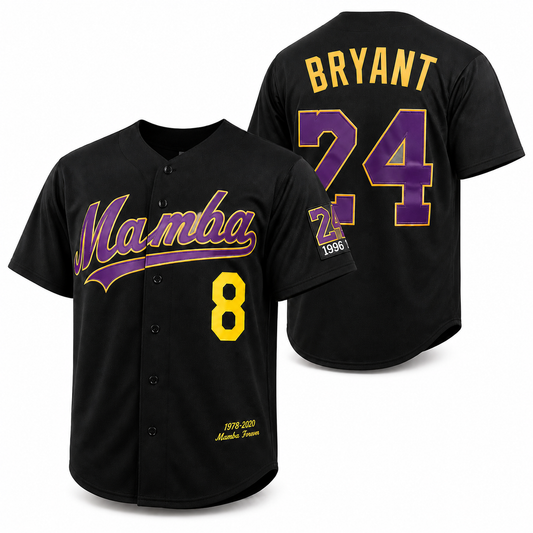 Legend #8 & #24 Embroidered Baseball Jersey for Vintage Blokecore Look