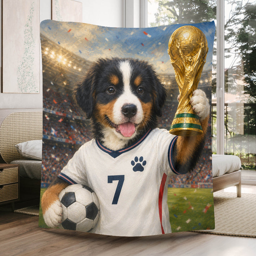 Personalized Soccer Pet Blanket