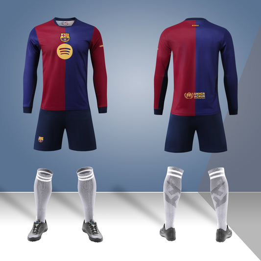 2024-25 Barcelona Home Long Sleeve Jersey