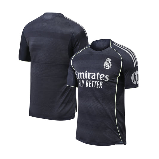 Real Madrid 25-26 Authentic Away Jersey, Cyan