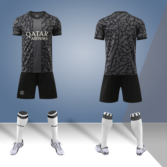 23-24 Paris Saint-Germain Away Black Jersey