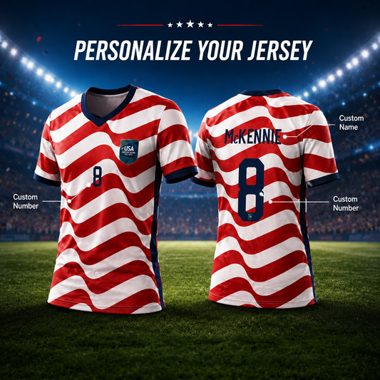 Custom USA Soccer Retro Jersey