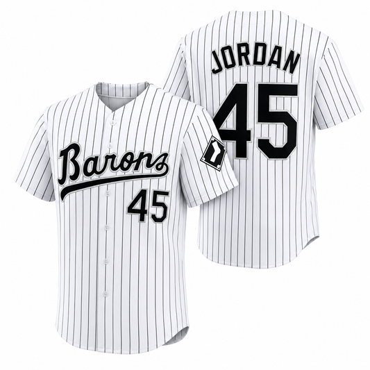 Retro Barons #45 Embroidered Baseball Jersey - 90s Hip Hop Style