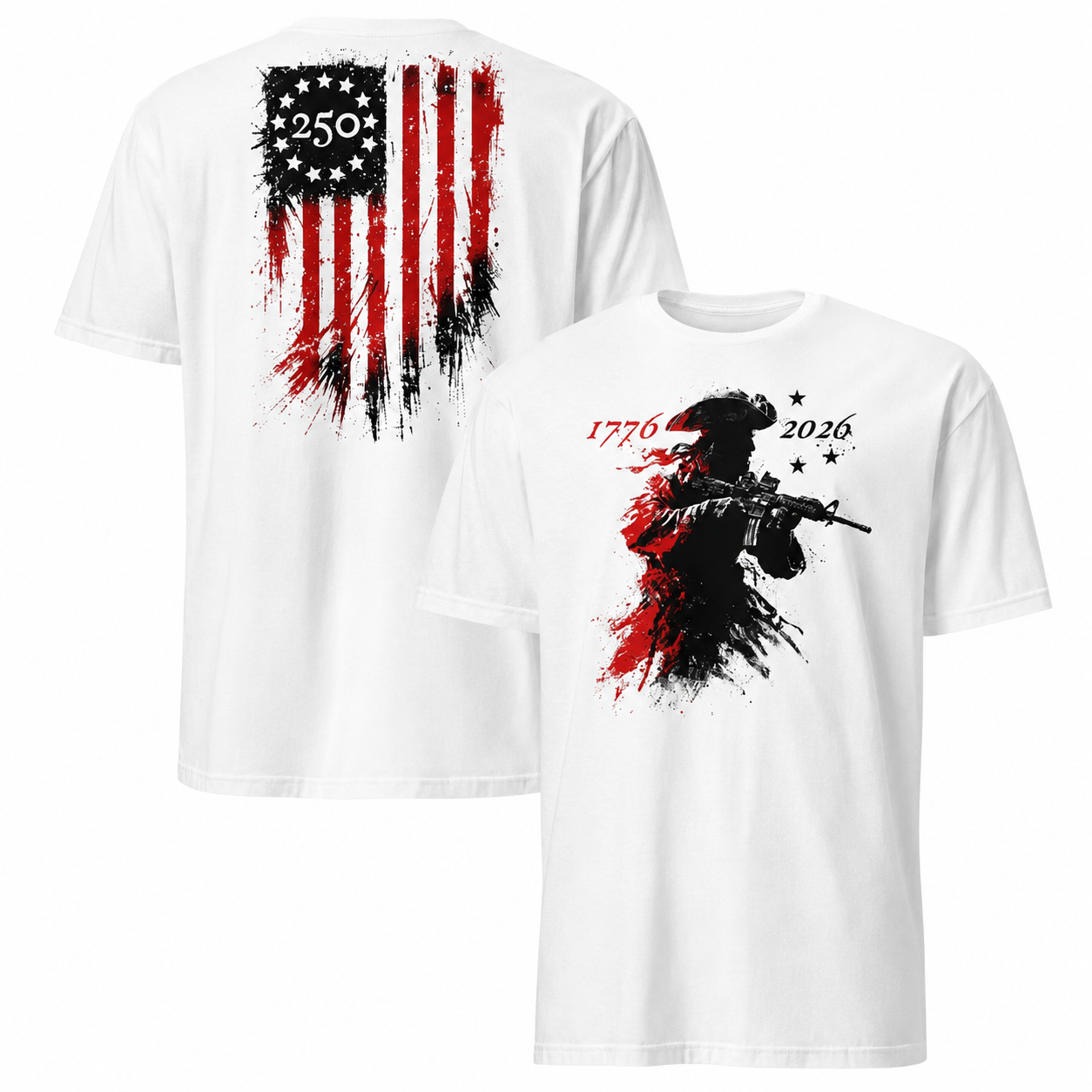 1776-2026 Revolutionary Soldier Patriot T-Shirt