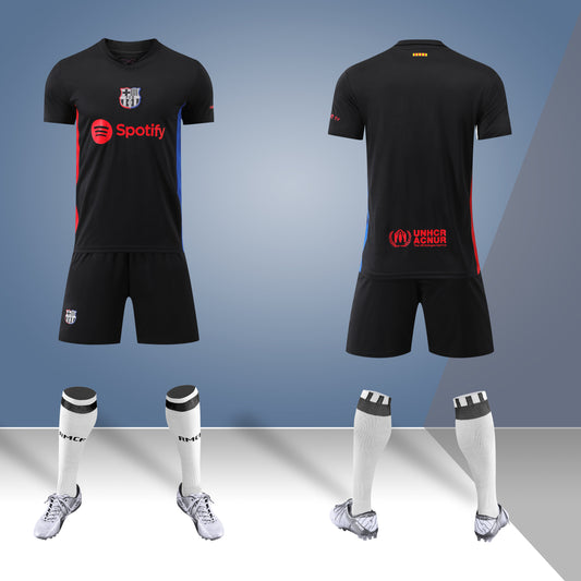 2024-25 Barcelona Away Black Jersey
