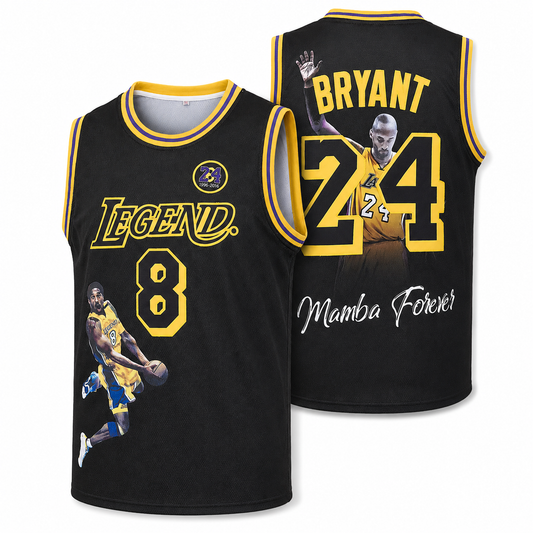 Legend #8 & #24 Basketball Jersey for Vintage Blokecore Look
