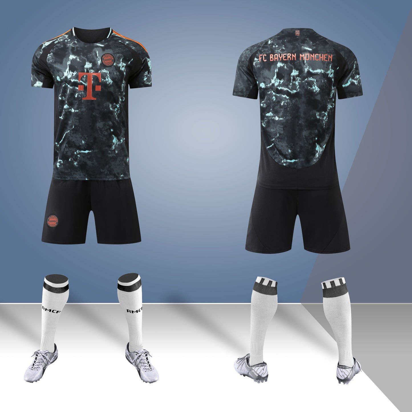 2024-25 Bayern Munich Away Black and Green Jersey