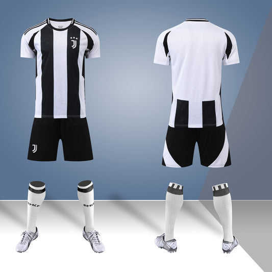 Juventus 24-25 Home Black and White Jersey