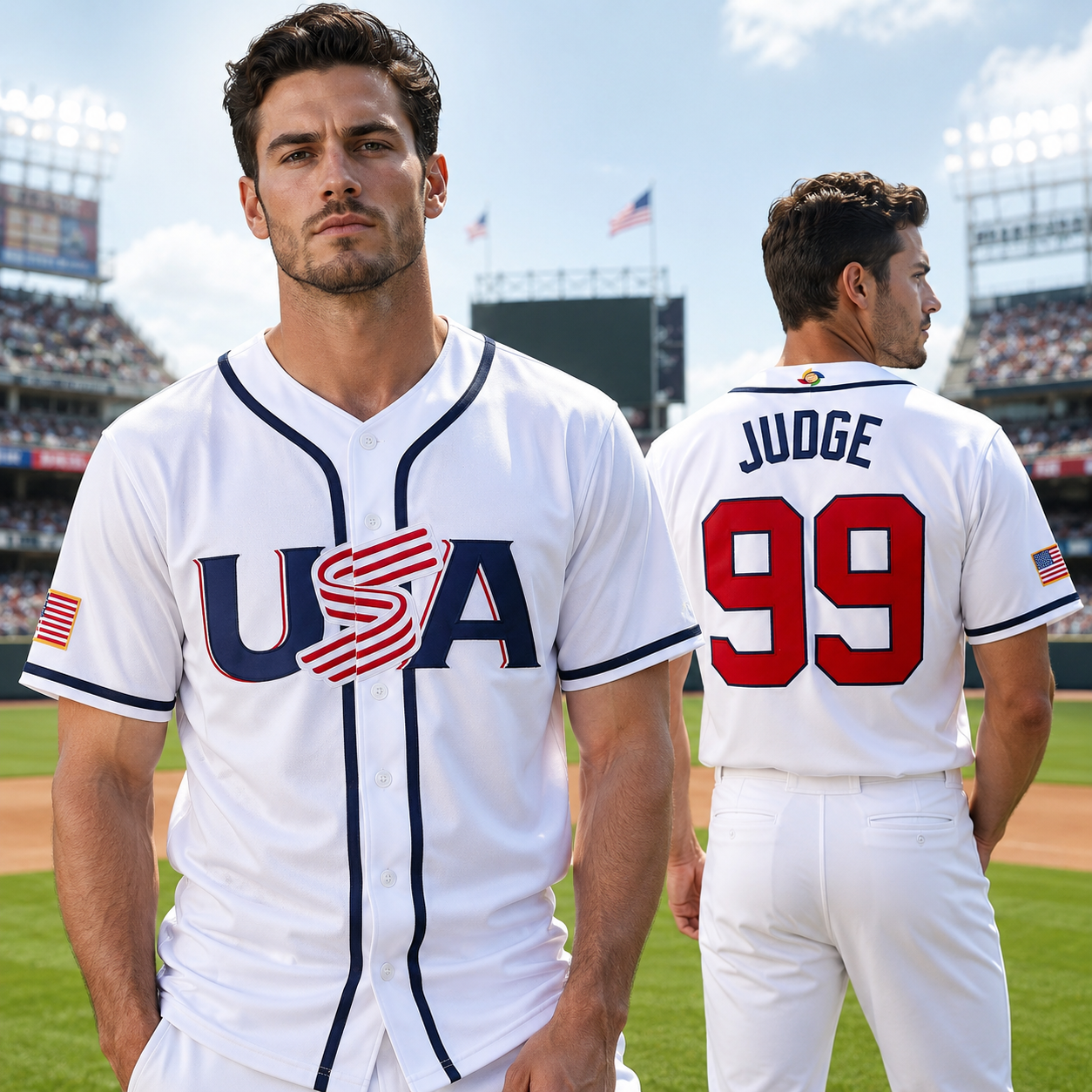 Aaron Judge 99 Team USA Embroidered Baseball Jersey