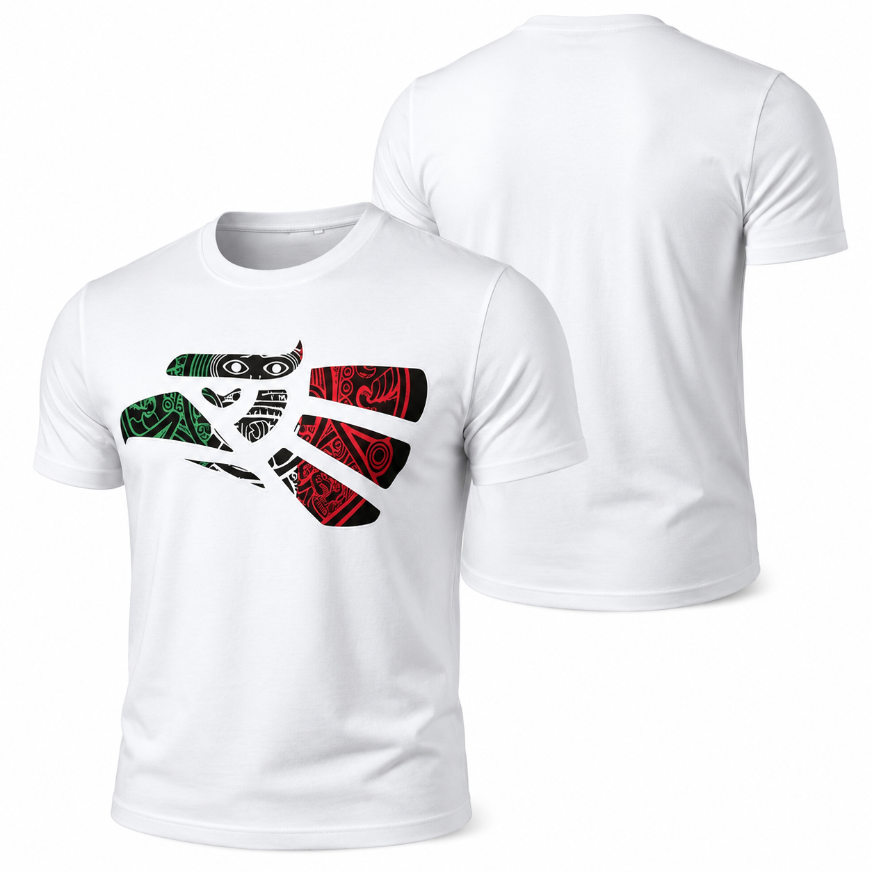 Mexico Tribal Eagle Tattoo Cotton Tee - 2026 World Cup Latino Pride Edition