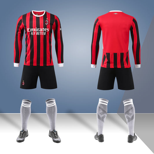24-25 AC Milan Home Long Sleeve Jersey