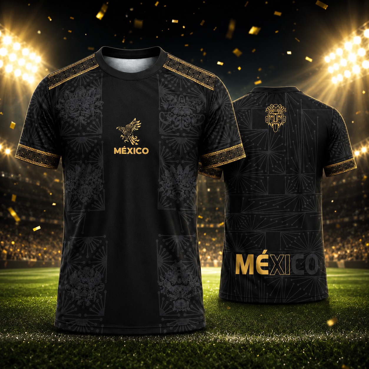 Mexico World Cup Aztec Gold Performance Soccer Jersey