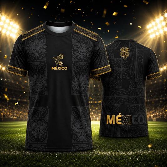 Mexico World Cup Aztec Gold Performance Soccer Jersey
