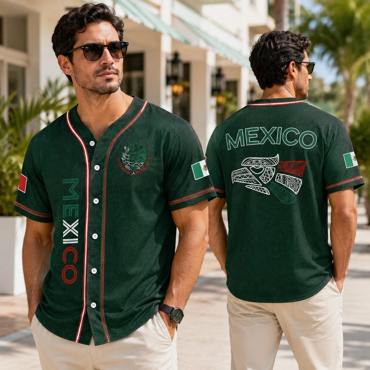 Aztec Eagle Warrior Culture Mexico Baseball Jersey
