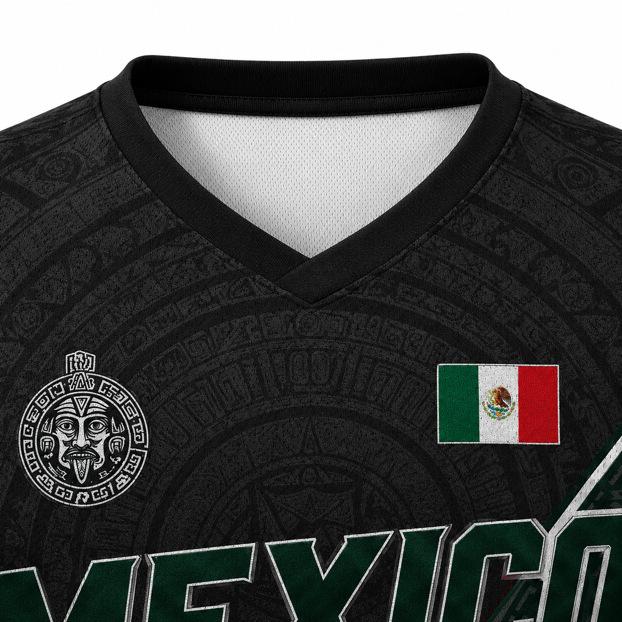 Mexico World Cup 2026 Heritage V-Neck Graphic Jersey