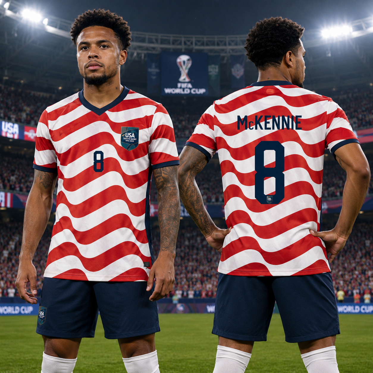 Custom USA Soccer Retro Jersey