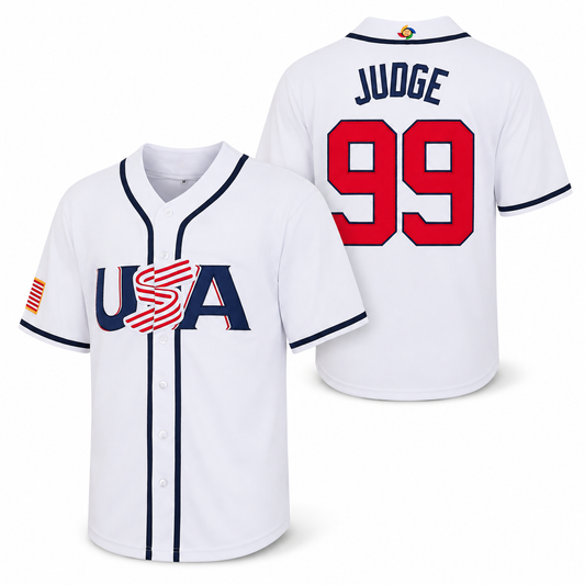 Aaron Judge 99 Team USA Embroidered Baseball Jersey