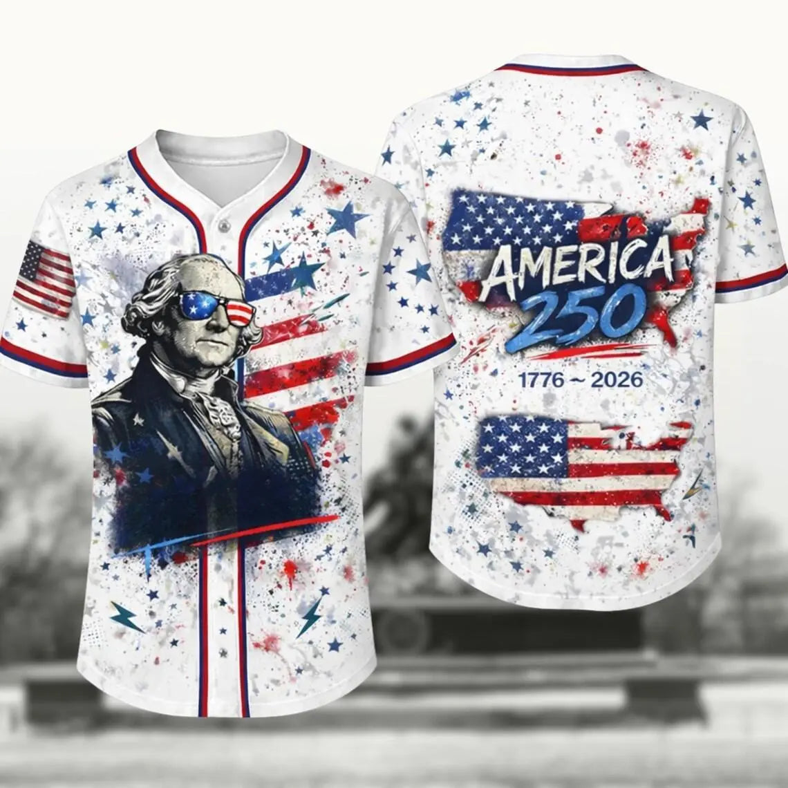 USA 250 Independence Day Baseball Jersey