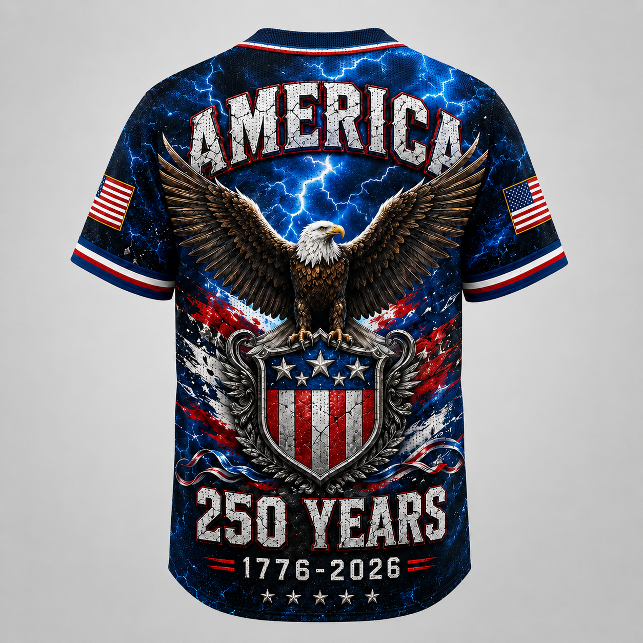America 250th Anniversary Bald Eagle Baseball Jersey