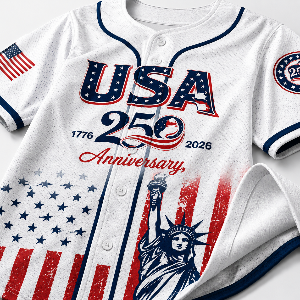 USA 250th Anniversary Baseball Jersey