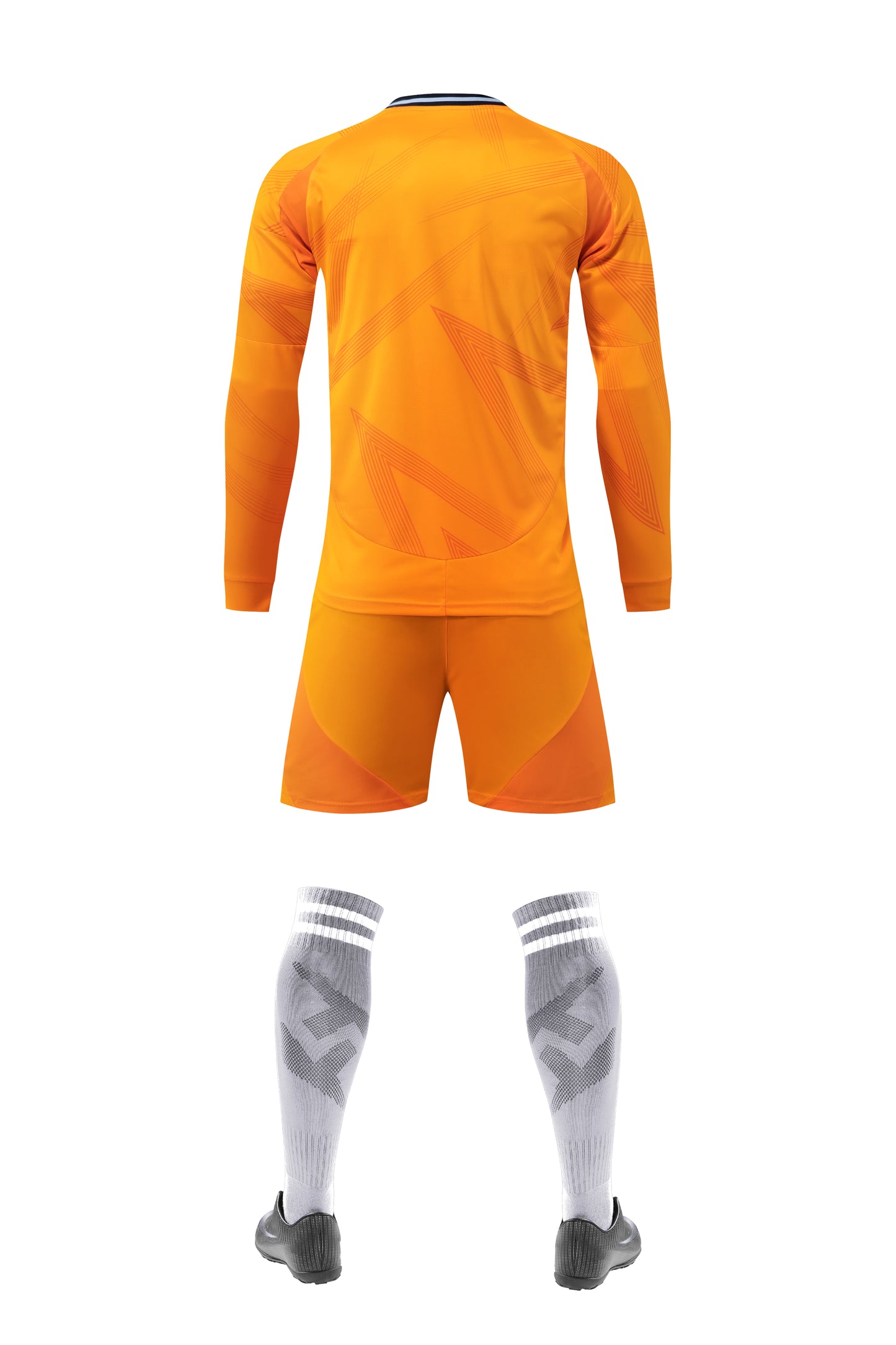 2024-25 Real Madrid Orange Away Long Sleeve Jersey