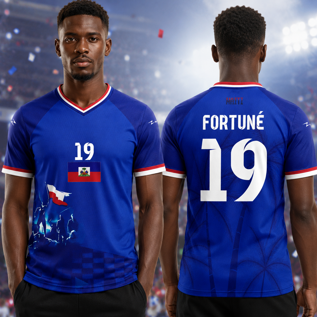Custom Haiti Soccer Jersey 2026 - World Cup Fan Gear